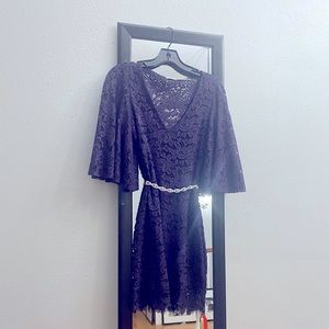 💜 PURPLE LACE 💜  Formal Mini Dress to Impress 🍸